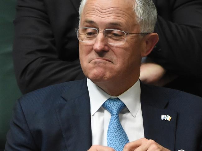 Losing popularity ... Malcolm Turnbull’s approval ­rating as PM has ­fallen into negative territory for the first time since rolling Tony Abbott. Picture: AAP