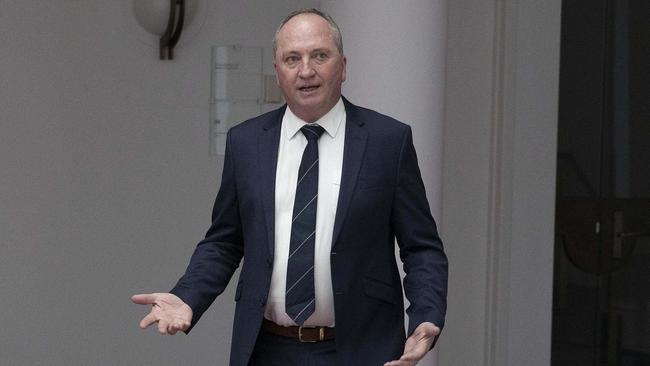 Barnaby Joyce at Parliament House in Canberra. Picture: Gary Ramage