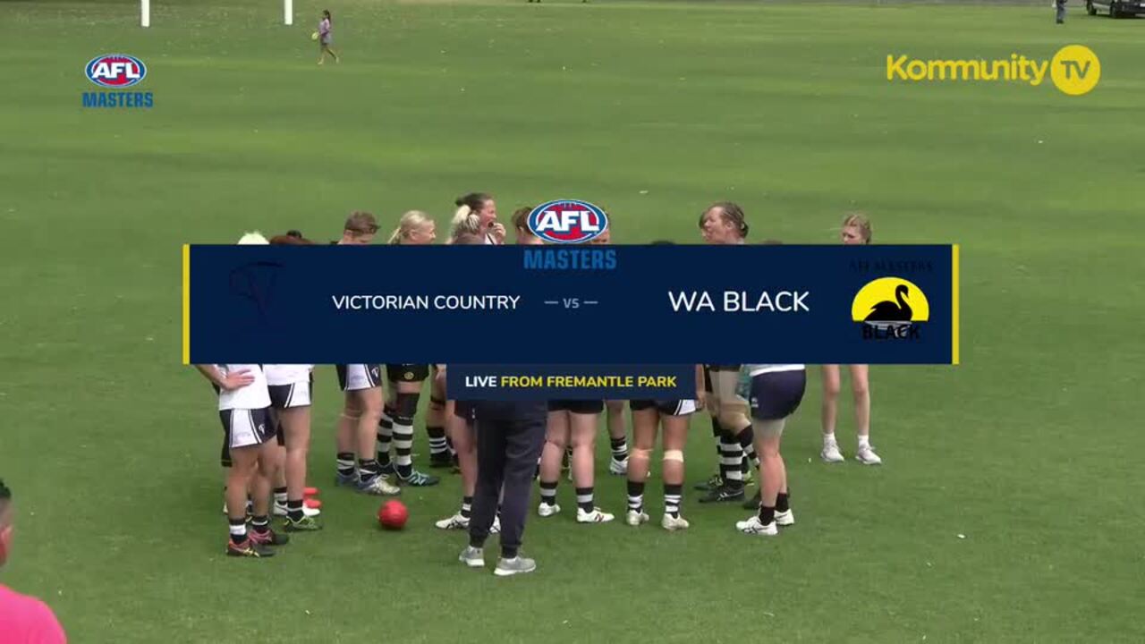 Replay: Victoria Country v WA Black (Women 40s Div 2) — 2024 AFL Masters National Carnival Day 1