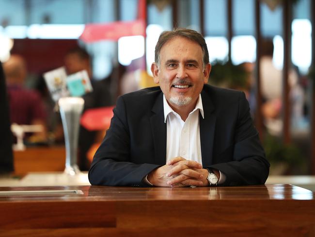 5/3/2019: Adrian Di Marco, CEO of Technology One, in the companies "Village Green" area of their office in Fortitude Valley,  Brisbane. Lyndon Mechielsen/The Australian