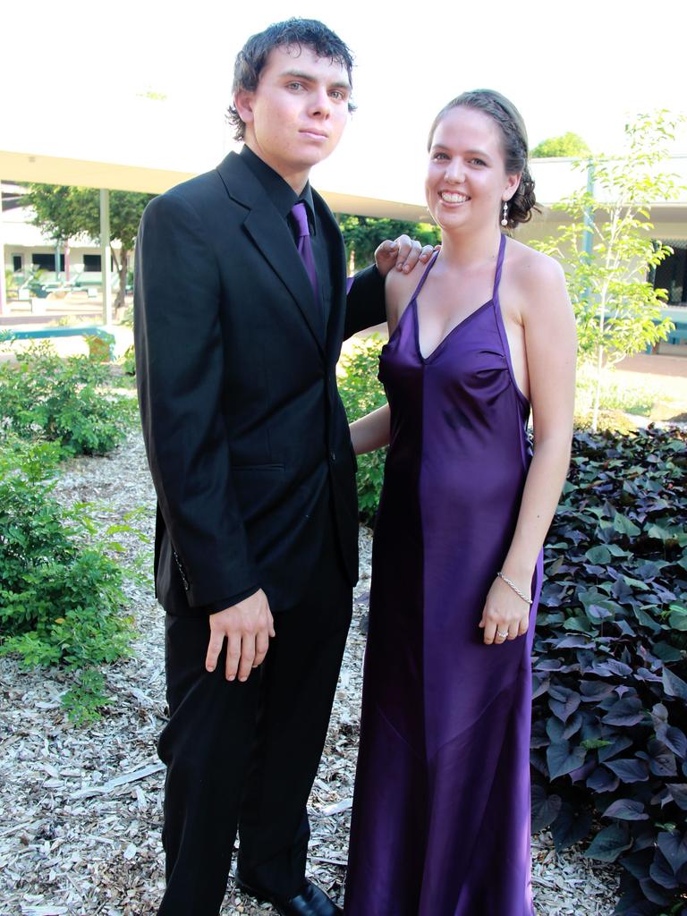 Michael Roe and Zoe Knight at the 2010 Katherine High School formal. Picture: NT NEWS