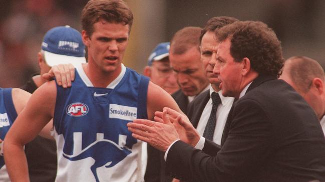 Pagan coaching North Melbourne in 2000.