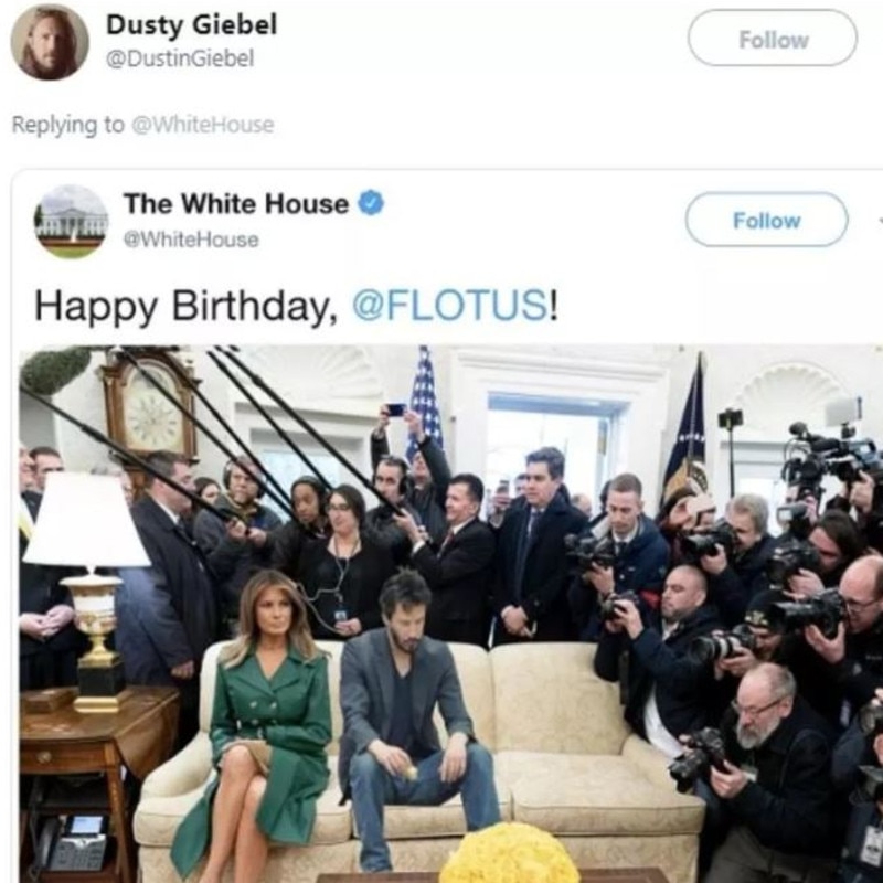 The White House birthday photo of FLOTUS has spawned an array of amusing memes