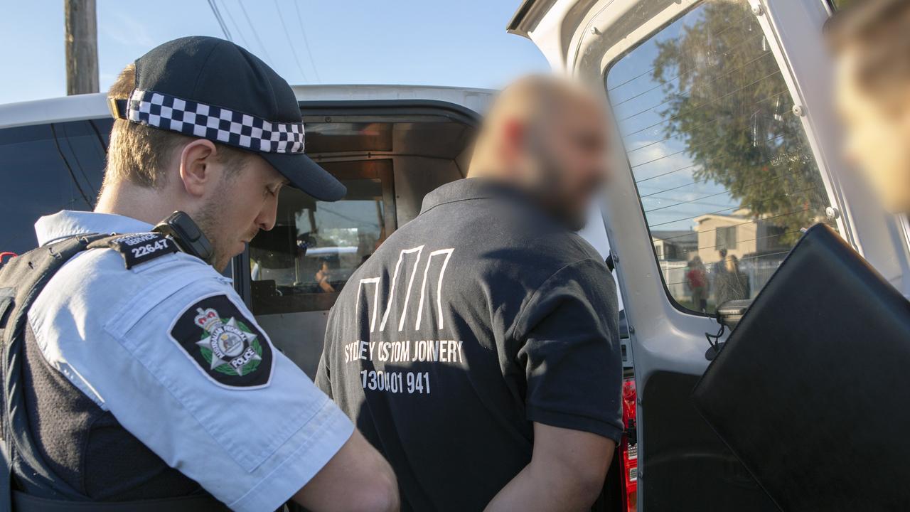 Alaedine Rifai is arrested by Australian Federal Police in May 2019 and was later convicted of defrauding the NDIS. Picture: NSW Police