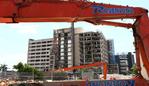 Updated photo's of the old Gold Coast Hospital demolition at Southport Pic by David Clark