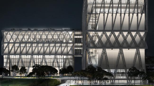 Artists impression, night view of the winning design of Moreau Kusunoki and Genton. Photo: Supplied