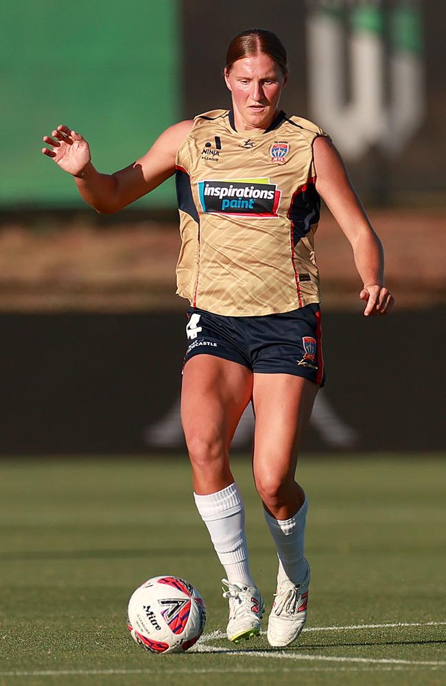 Natasha Prior has been suspended by Football Australia despite lashing out at allegedly homophobic abuse by crowd members. Picture: Kelly Defina/Getty Images