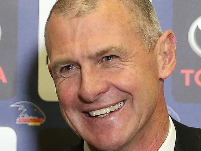 AFL - Adelaide Football Club announce their new coach - former Port Adelaide assistant Phil Walsh. Walsh at the press conference today with new CEO Andrew Fagan. PHOTO SARAH REED