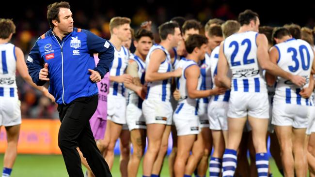 Did Kangaroos coach Brad Scott buy into North Melbourne’s famed “Shinboner spirit”?