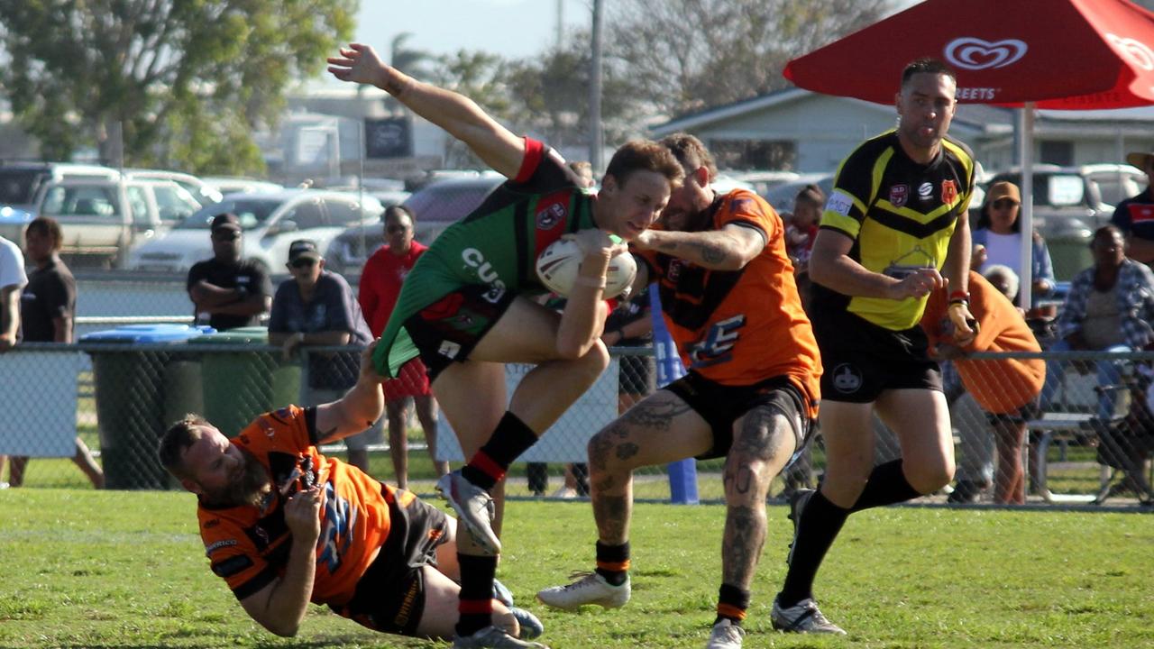 Luke Pietzner for Sarina Crocs in their A-Grade grand final win in 2021. Picture: Facebook