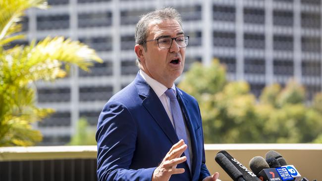 Premier Steven Marshall hopes to lift border restrictions by Christmas. Picture: Roy Van Der Vegt