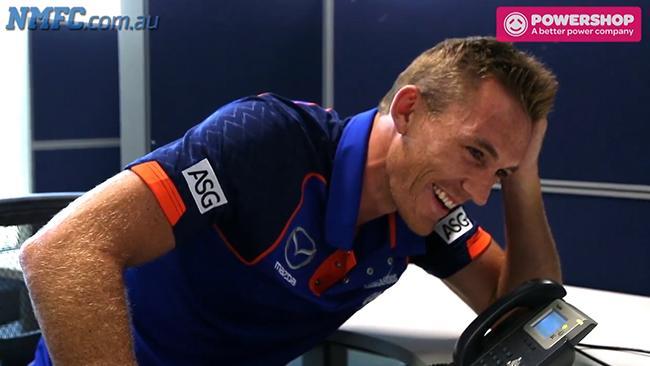 North Melbourne AFL players in ultimate prank