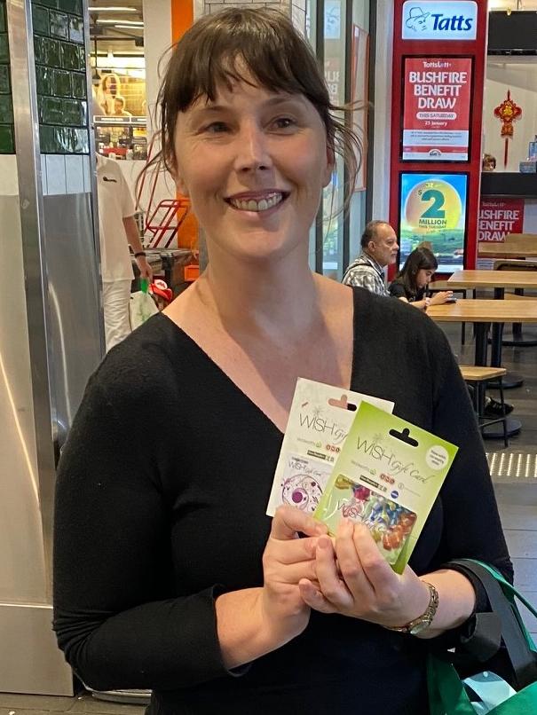 Renee Campbell, of South Melbourne, has won $1000 in Woolworths gift cards for her work reporting wayward trolleys. Picture: Supplied