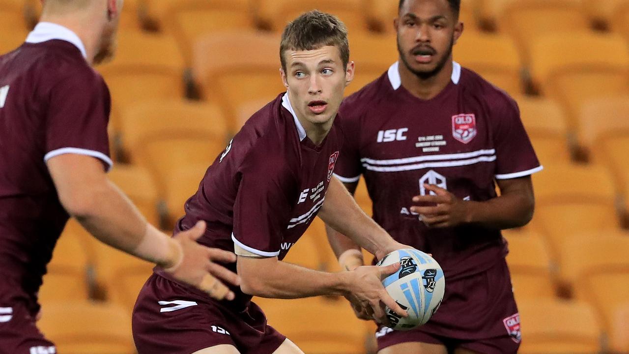 Sam Walker in action for the Queensland under 18 side.