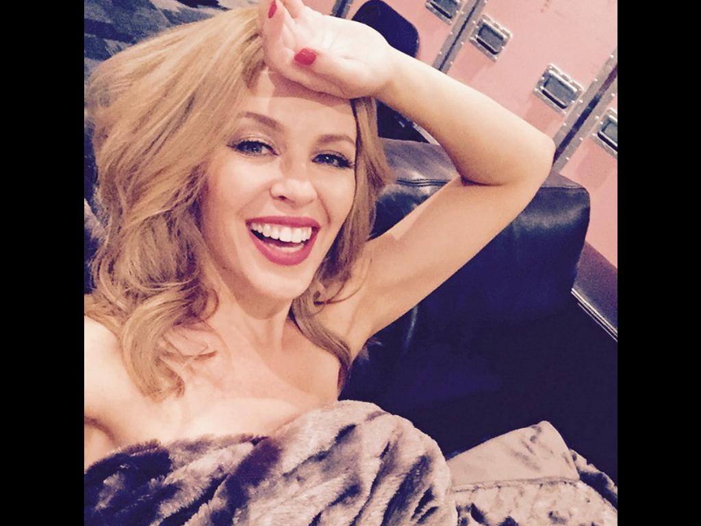 Oh. My. GOD!!! M. E. L. B. O. U. R. N. E. That was off the charts!! Thank you!!! #kissmeoncetour Picture: Kylie Minogue/Instagram