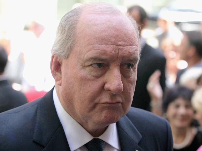 Alan Jones didn’t hold back about the 60 Minutes saga. Picture: Mike Flokis/Getty Images