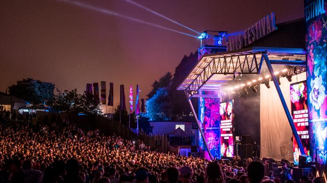 The main stage remains in situ at the property.