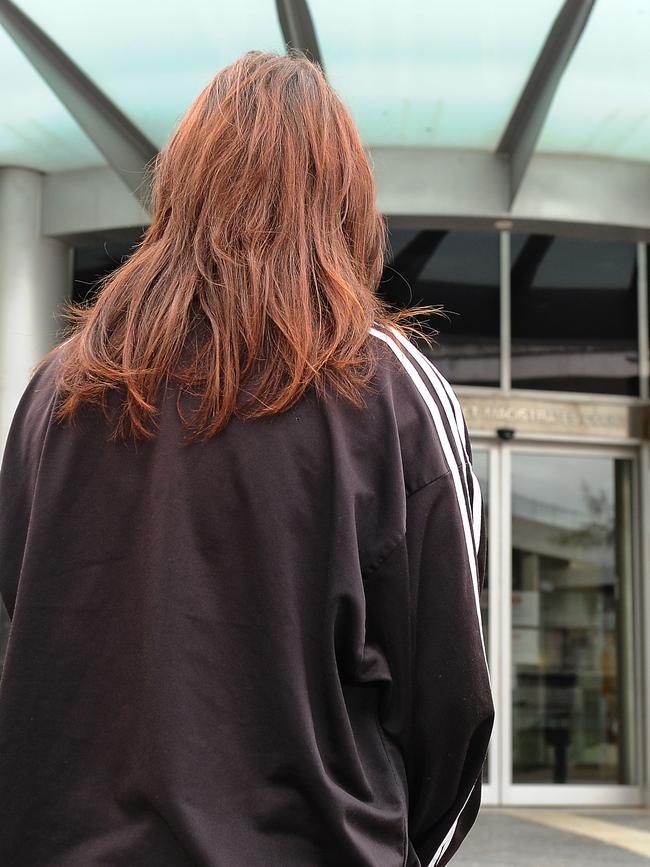 One of 25 people who appeared in court charged with prostitution-related charges after the closure of an alleged illegal Gold Coast escort agency. Picture: John Gass