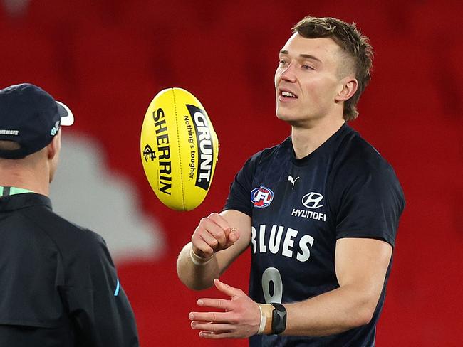 Expect Patrick Cripps to be one of the topscoring midfielders again in 2025. Picture: Mark Stewart