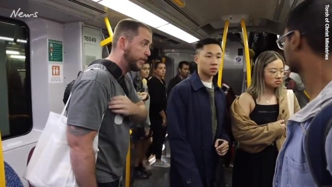 Anti-abortion preaching triggers fierce backlash on train in Sydney