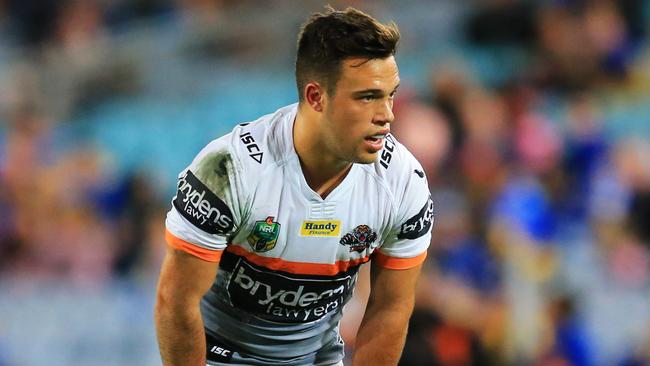 The Wests Tigers will be working to extended Luke Brooks’ contract. Picture: Mark Evans