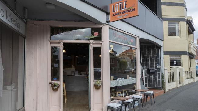 New cafe Little Amsterdam at Battery Point. Picture: Chris Kidd