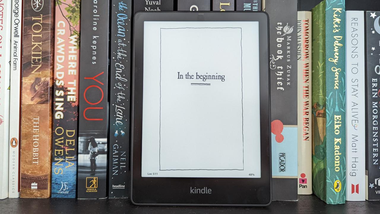 Upgraded storage on the Kindle Signature Edition means you can take more of your favourite reads with you wherever you go. Image: Lauren Chaplin/news.com.au