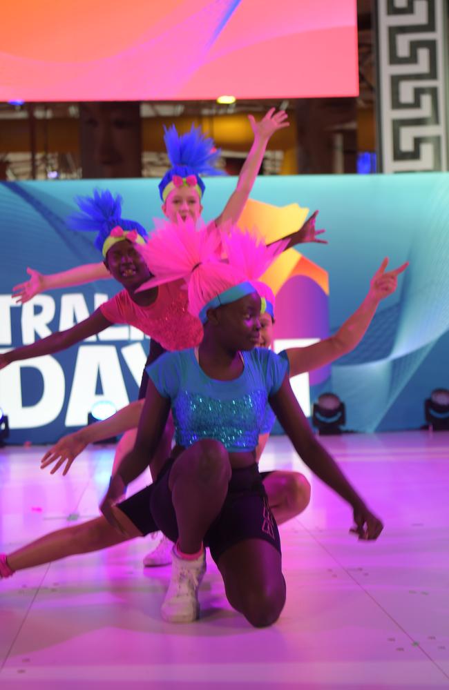 Rix Kix Arts dancers pull out the moves at the Festival of Us celebrations on Australia Day 2023. Picture: (A)manda Parkinson