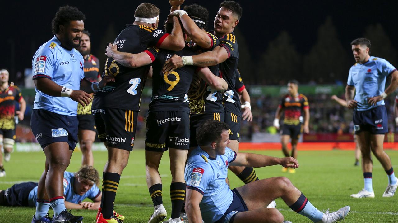 Brad Weber has led the Chiefs into the semi-finals after a big win over the Waratahs on June 04, 2022 in Hamilton. Photo: Getty Images