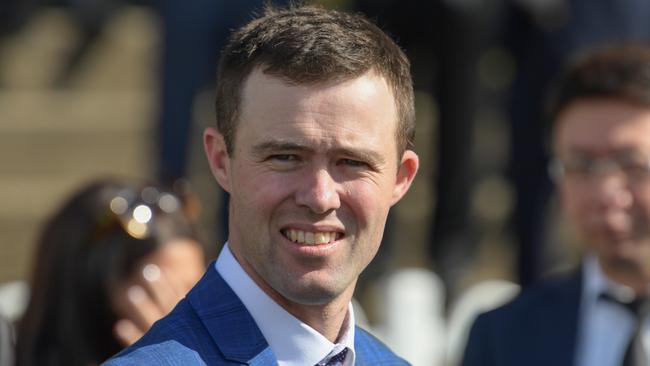 Trainer Cody Morgan prepares Prodigal Prince. Picture: AAP Image