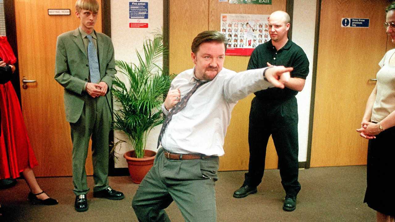 Ricky Gervais as David Brent in The Office.