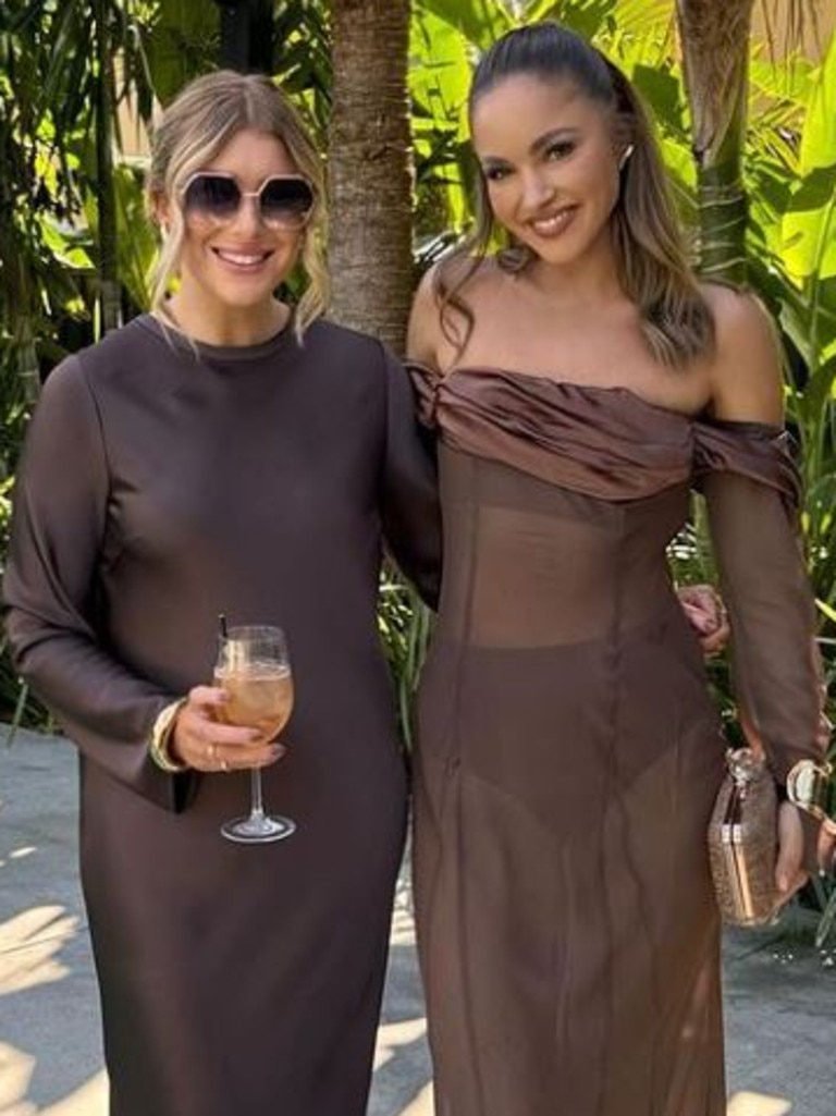 She wore a see-through dress to a mate's wedding. Picture: Instagram/OliviaMollyRogers