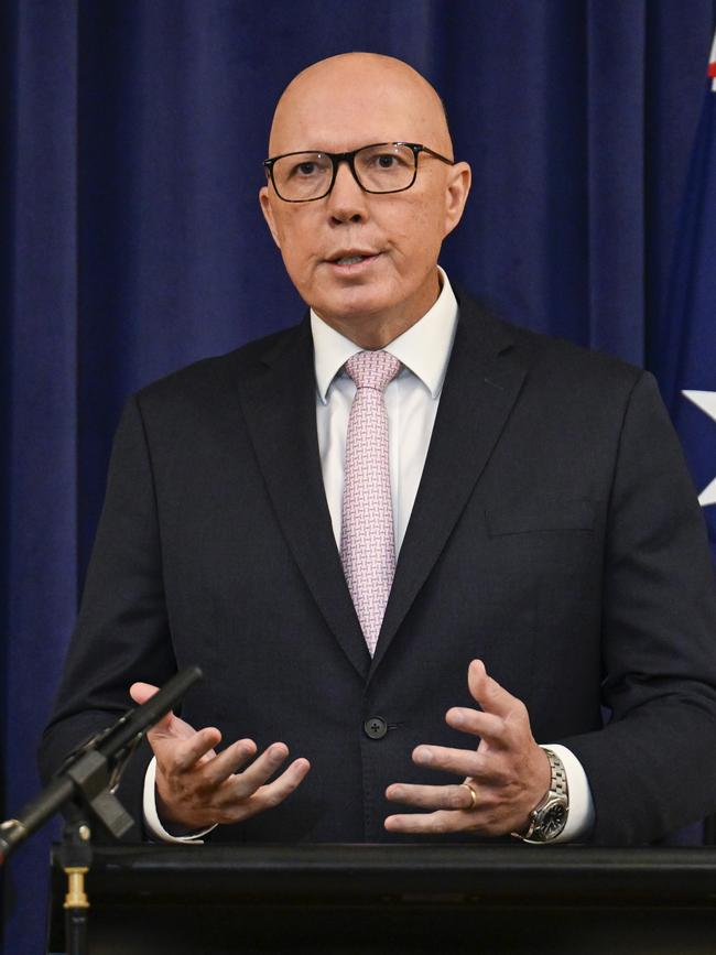 Opposition Leader Peter Dutton. Picture: NewsWire / Martin Ollman