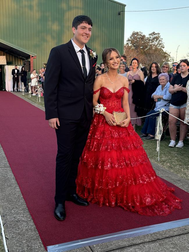 The students of Nanango State High School celebrating their formal.