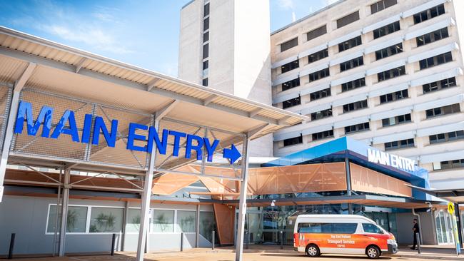 The Royal Darwin Hospital main entrance. Picture: Che Chorley