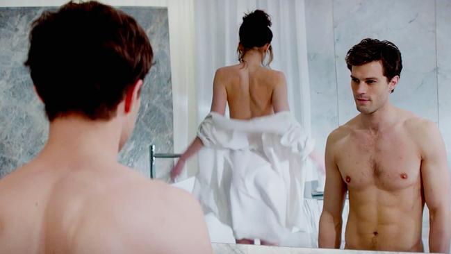 Dornan and Johnson’s frequent sex scenes were ‘awkward’ to film. Picture: Supplied