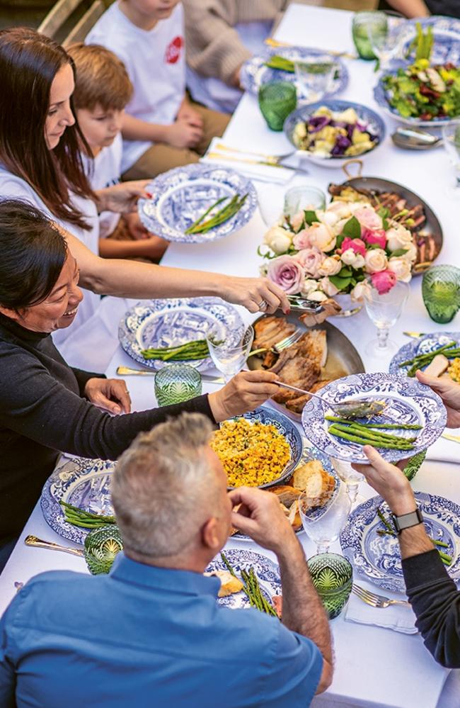 Vegetables are always a big part of Barnes family feasts. Photo: Alan Benson.