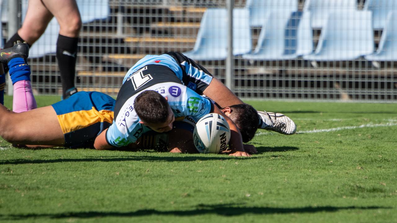 Cronulla managed to cross the line a few times. Picture: Monique Harmer