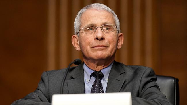 Sharri Markson thinks Dr Anthony Fauci has to take some of the blame for the spreading of Covid-19. Picture: AFP