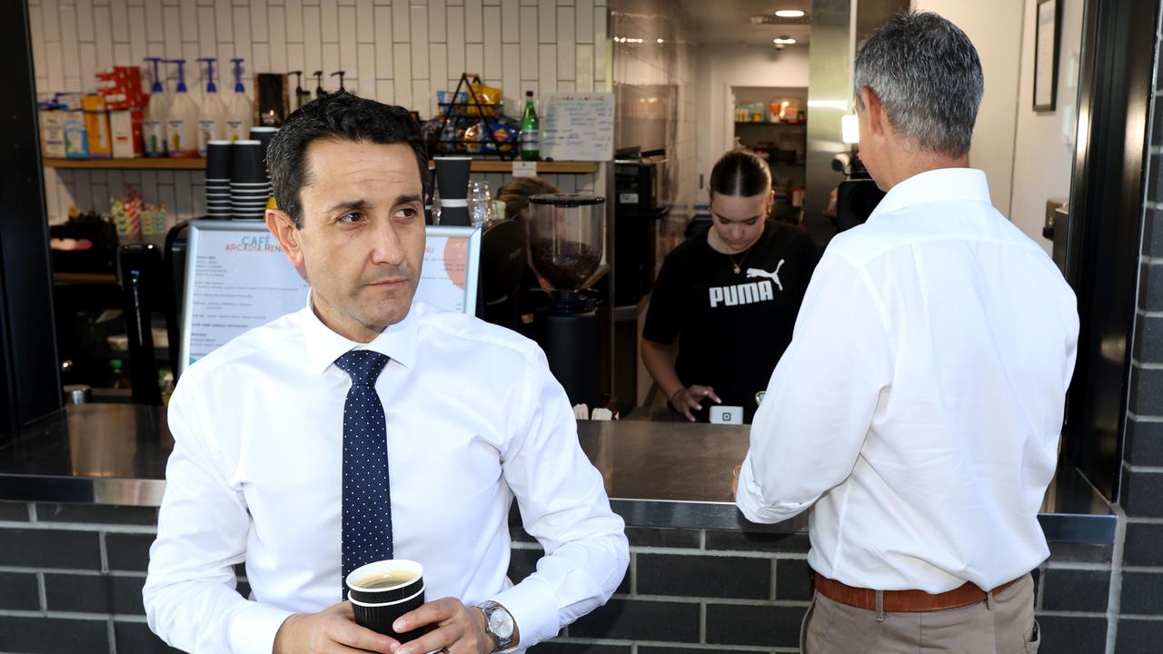 Queensland LNP leader David Crisafulli pictured during his Gold Coast visit on Wednesday. Picture David Clark