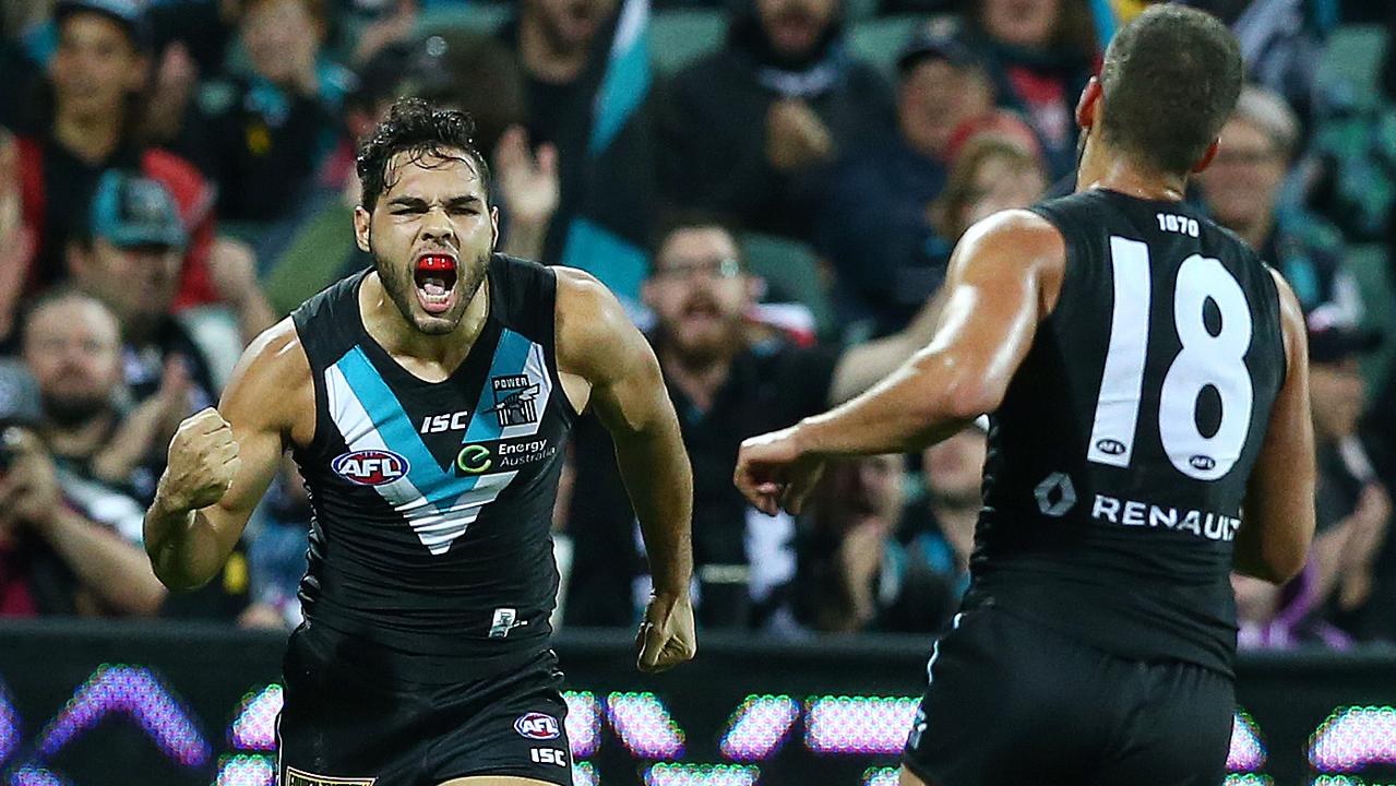 Port Adelaide Defeats Brisbane By 77 Points At The Adelaide Oval In Round 7 Herald Sun