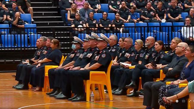 NT police held a moving memorial for a Michael Deutrom, who took his own life in April.