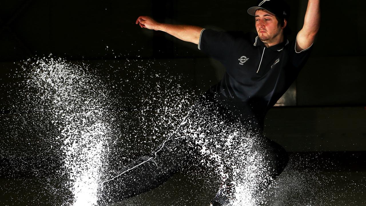 The rink was a popular place to keep cool on hot days in summer. Picture: Glenn Hampson