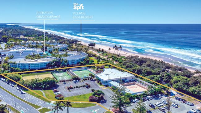 The former Golden Door site is earmarked for The Spit Village East Resort Photo: Supplied