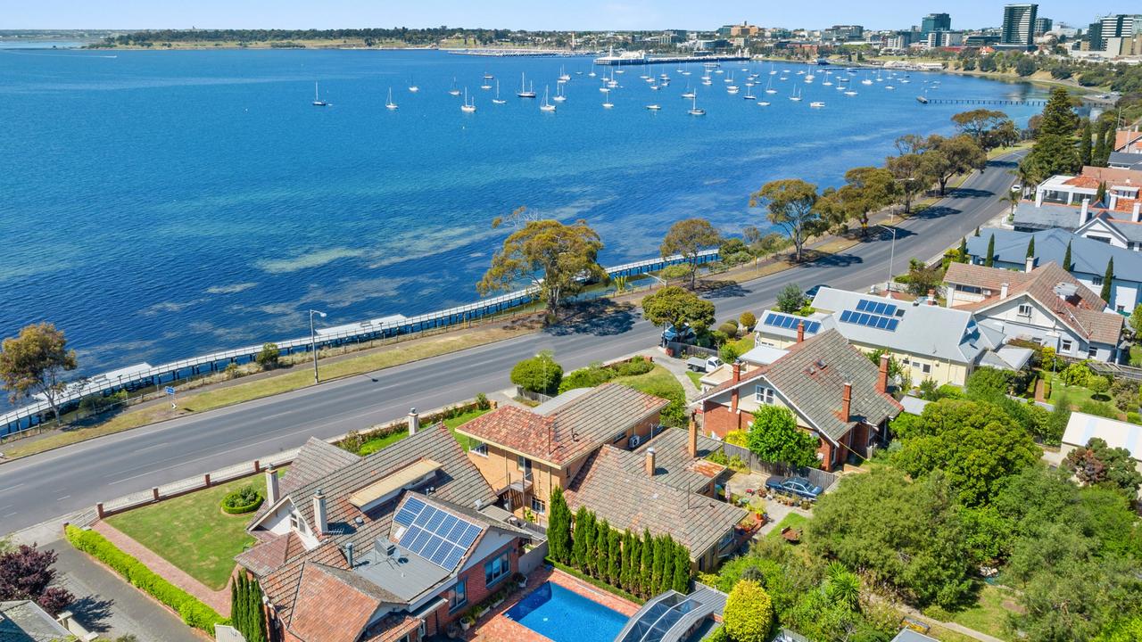 Residents of The Esplanade are afforded stunning views of Corio Bay.