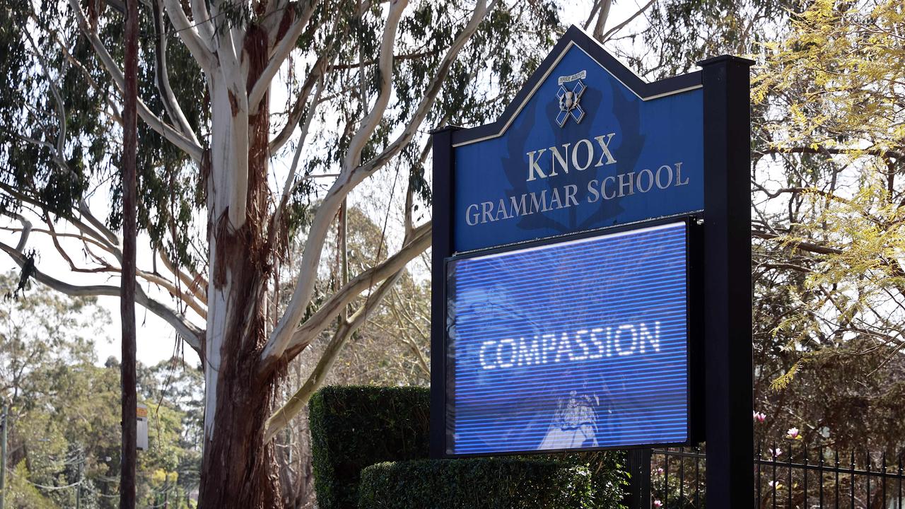 Knox Grammar School defended the number of special provisions. Picture: Tim Hunter.