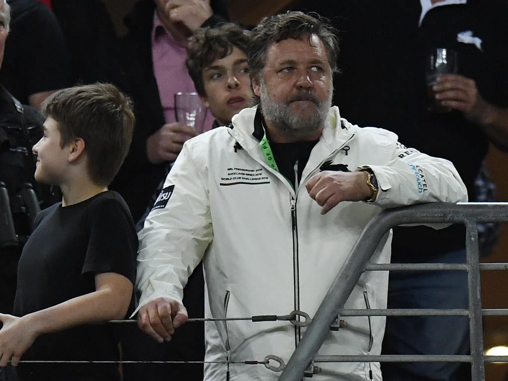 Russell Crowe is perplexed. (AAP Image/Dean Lewins)