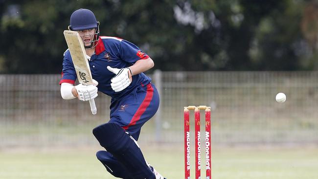 Angus Parsons played a key role in the run chase. Picture: John Appleyard