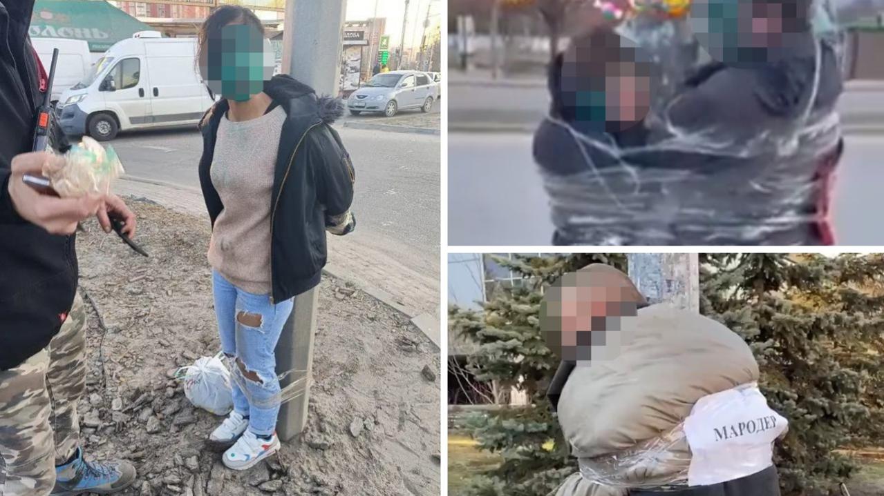 Ukraine: Accused looters stripped, beaten in public in graphic videos | news.com.au — Australia’s leading news site