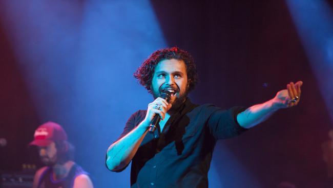 David Le'aupepe of the Australian band Gang of Youths plays the Metro in Chicago, Illinois. Picture: Getty